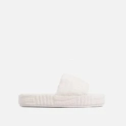 Head Over Heels: All In One Boutique Plush Slides- Nude