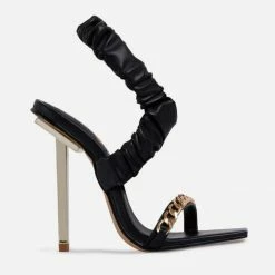 Head Over Heels: All In One Boutique Savage Heels- Black Footwear