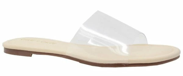 Head Over Heels: Bundle And Shoetique So So Clear Sandals- Nude