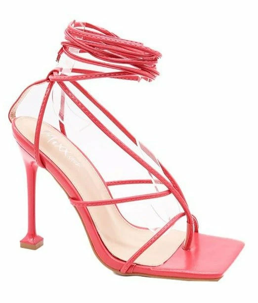 Head Over Heels: Bundle And Shoetique Tied Up- Salmon