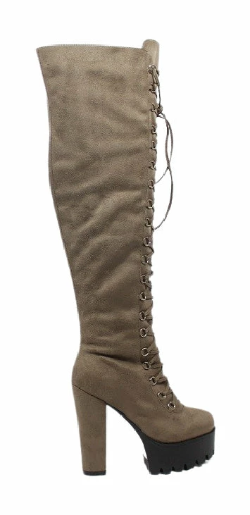 Head Over Heels: Bundle And Shoetique Take Charge Boot- Taupe Footwear