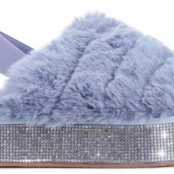 Head Over Heels: All In One Boutique Ladie Platform Sandals- Light Blue