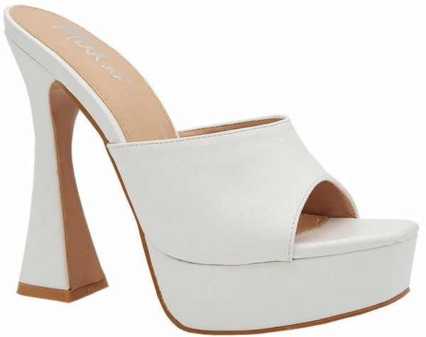 Head Over Heels: All In One Boutique Anais Heels- White