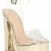 Head Over Heels: All In One Boutique Footwear Darcie Heels- Gold