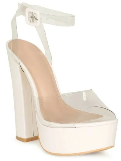 Head Over Heels: All In One Boutique Darcie Heels- White