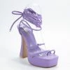 Head Over Heels: All In One Boutique Footwear Slither Heels- Lavender