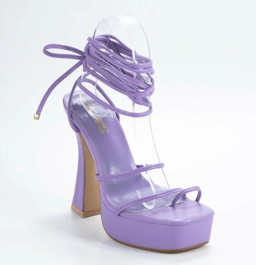 Head Over Heels: All In One Boutique Footwear Slither Heels- Lavender