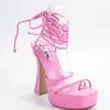 Head Over Heels: All In One Boutique Slither Heels- Pink Footwear