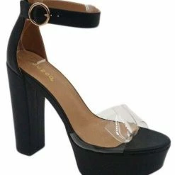 Head Over Heels: All In One Boutique Shocked Heels- Black Footwear