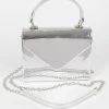 Head Over Heels: Bundle And Shoetique Metalic Satchel- Silver