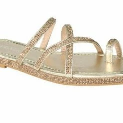 Head Over Heels: All In One Boutique Footwear Grounded Sandals- Gold