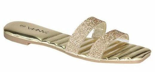 Head Over Heels: All In One Boutique Francine Sandals- Gold