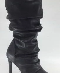 Head Over Heels: All In One Boutique Scrunch Bootie- Black