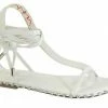 Head Over Heels: All In One Boutique Soft Pastels Sandals- White Footwear