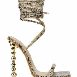 Head Over Heels: All In One Boutique Empire Heels- Snake Footwear