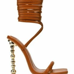 Head Over Heels: All In One Boutique Empire Heels- Camel PU