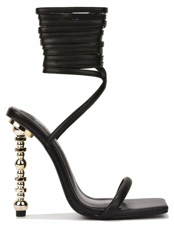 Head Over Heels: All In One Boutique Empire Heels- Black PU Footwear