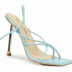 Head Over Heels: All In One Boutique Renni Heels- Blue Snake Footwear