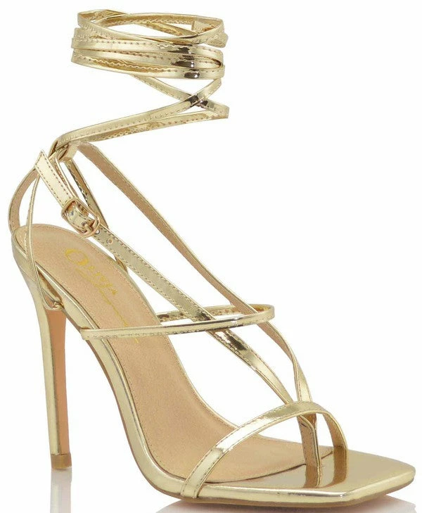 Head Over Heels: All In One Boutique Footwear Tenderoni Heels- Gold