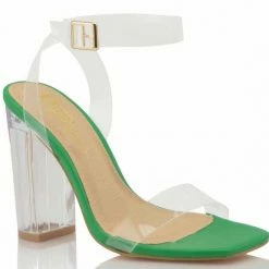 Head Over Heels: All In One Boutique Bam Bam Heels- Green Footwear