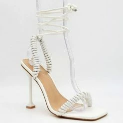 Head Over Heels: All In One Boutique Bungee Heels- White