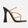 Head Over Heels: All In One Boutique Luxe Rope Heels- Black
