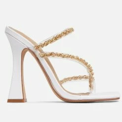 Head Over Heels: All In One Boutique Luxe Rope Heels- White