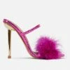 Head Over Heels: All In One Boutique Footwear More Fluff Heels- Fuchsia