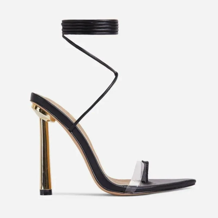 Head Over Heels: All In One Boutique Kamile Heels- Black Footwear