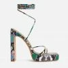 Head Over Heels: All In One Boutique Serpent Heels- Multi Footwear