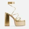 Head Over Heels: All In One Boutique Go Go Girl Heels- Gold Footwear