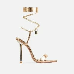 Head Over Heels: All In One Boutique Luxury Looks Heels- Gold