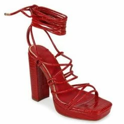 Head Over Heels: All In One Boutique Ashley Heels- Red Croc Footwear