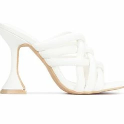 Head Over Heels: All In One Boutique Bondage Heels- White