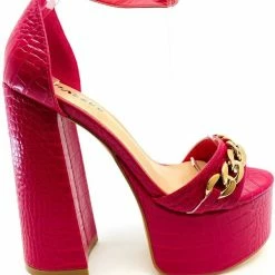 Head Over Heels: All In One Boutique Kee Kee Heels- Fuchsia Footwear