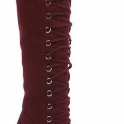 Head Over Heels: Bundle And Shoetique Take Charge Boot- Burgundy Footwear