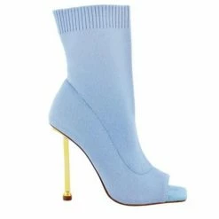 Head Over Heels: All In One Boutique Footwear Alice Bootie- Light Blue