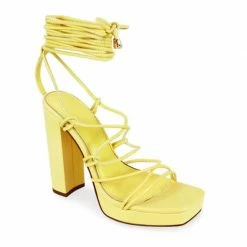 Head Over Heels: All In One Boutique Ashley Heels- Yellow Footwear