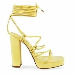 Head Over Heels: All In One Boutique Ashley Heels- Yellow Footwear