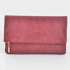 Head Over Heels: Bundle And Shoetique Wine Snake Clutch Accessories