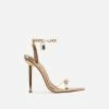 Head Over Heels: All In One Boutique Python Heels- Gold