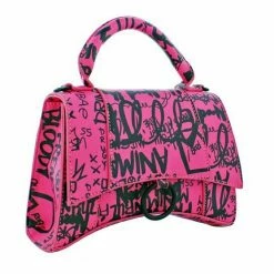 Head Over Heels: Bundle And Shoetique Real Groovy Satchel- Pink Graffiti