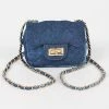 Head Over Heels: Bundle And Shoetique Mini Denim Satchel- Dark