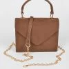 Head Over Heels: Bundle And Shoetique Accessories Suede Satchel- Brown