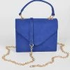 Head Over Heels: Bundle And Shoetique Suede Satchel- Blue Accessories