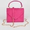 Head Over Heels: Bundle And Shoetique Suede Satchel- Fuchsia
