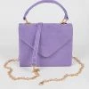 Head Over Heels: Bundle And Shoetique Suede Satchel- Lavender