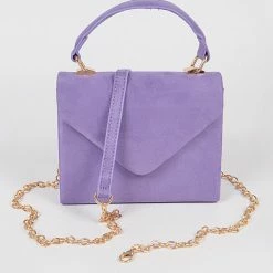 Head Over Heels: Bundle And Shoetique Suede Satchel- Lavender