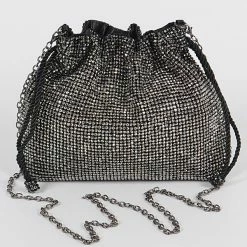 Head Over Heels: Bundle And Shoetique Accessories Glam Pouch Bag- Black