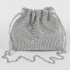 Head Over Heels: Bundle And Shoetique Accessories Glam Pouch Bag- Silver